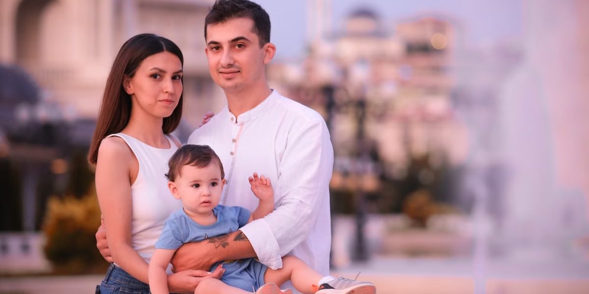 Charming family enjoying a day outdoors in Ankara, capturing delightful emotions.